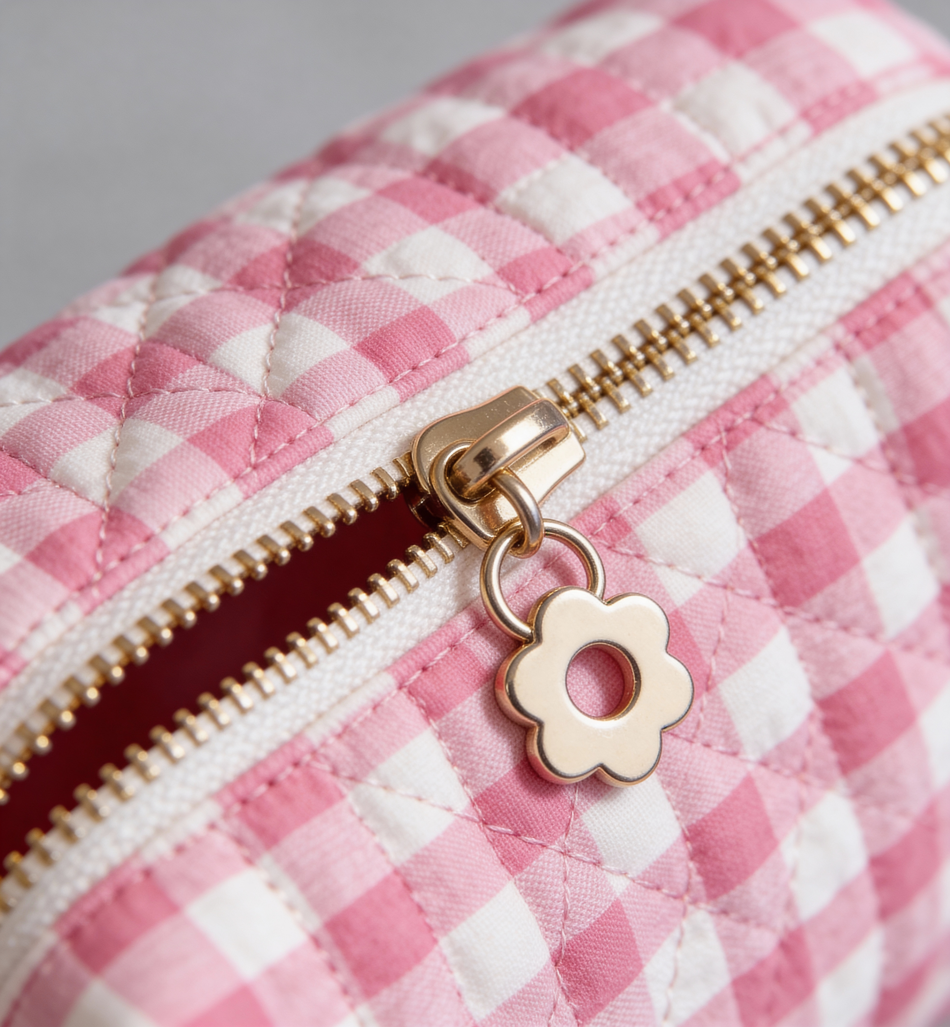 Color Parade Gingham Cosmetic Case