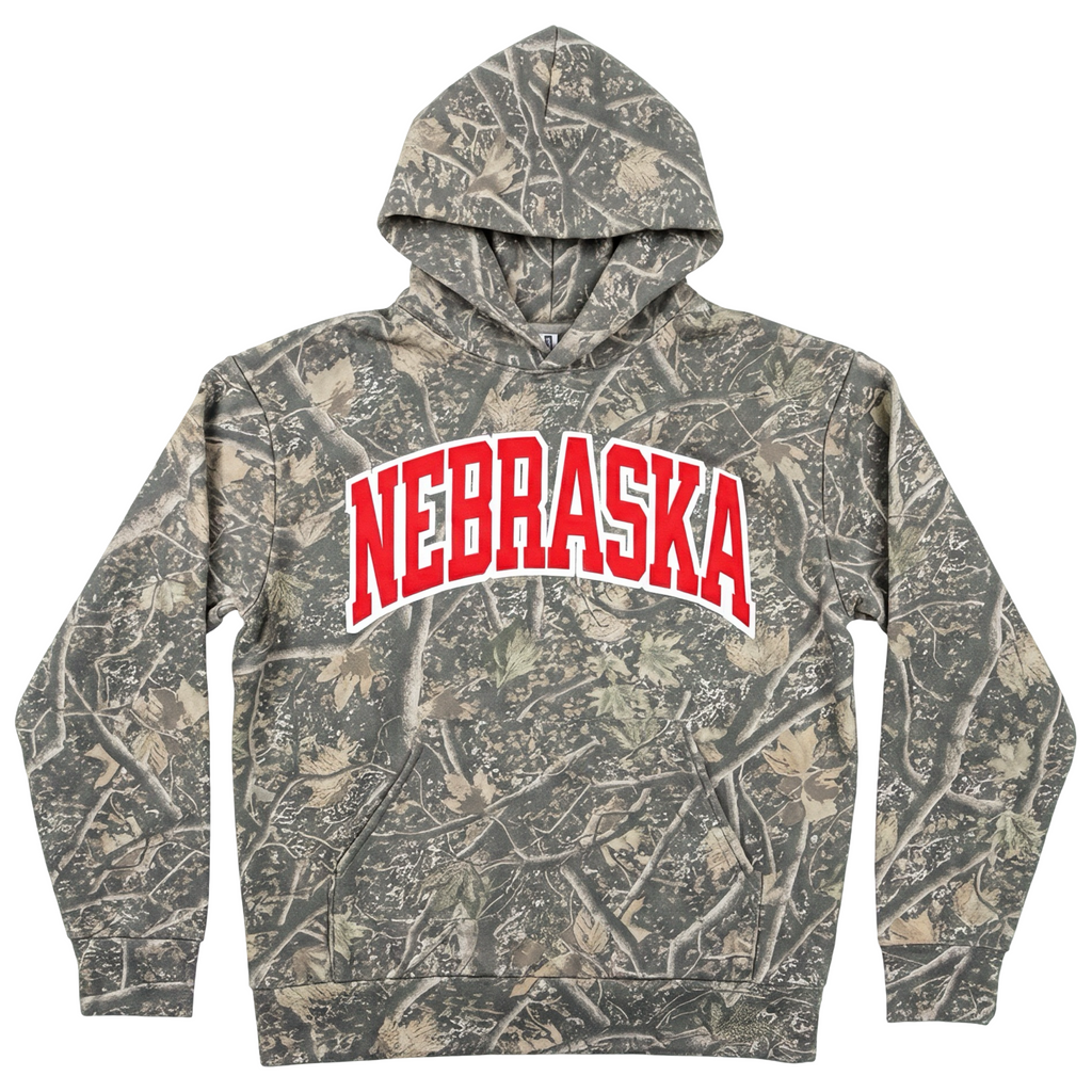 Nebraska Camo Hoodie