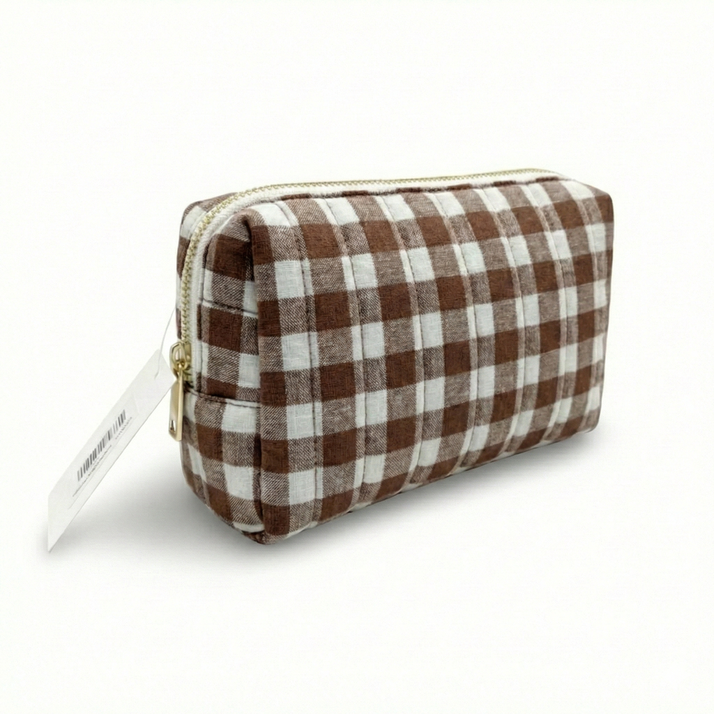 Color Parade Gingham Cosmetic Case