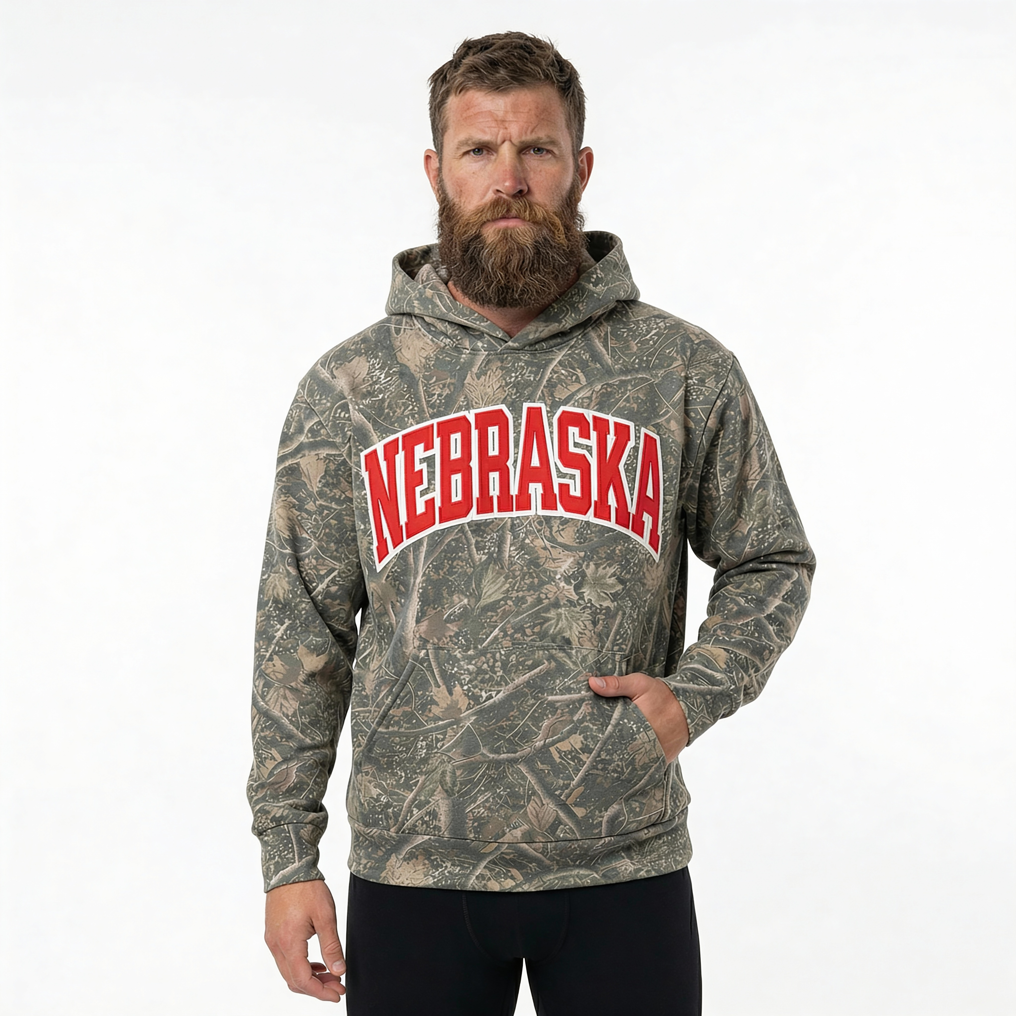 Nebraska Camo Hoodie