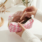 Color Parade Gingham Cosmetic Case
