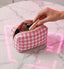 Color Parade Gingham Cosmetic Case