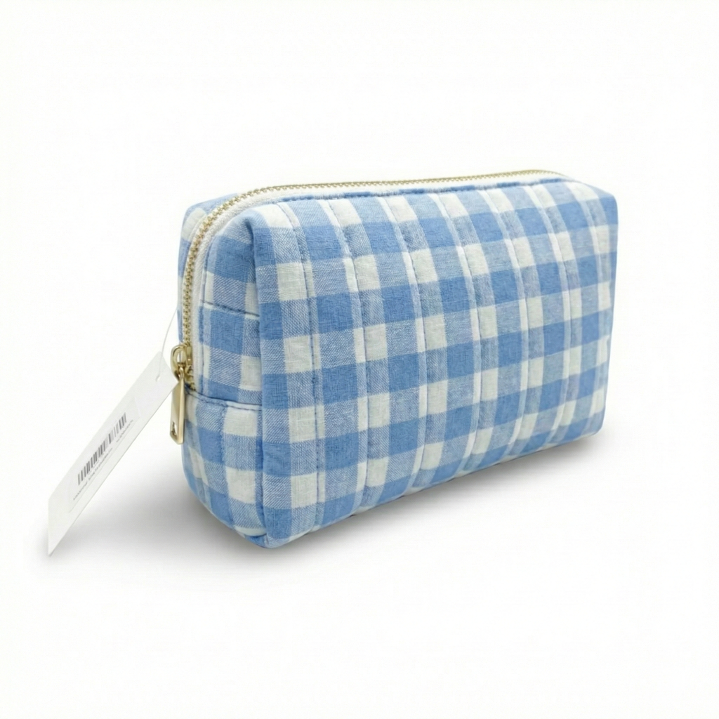 Color Parade Gingham Cosmetic Case