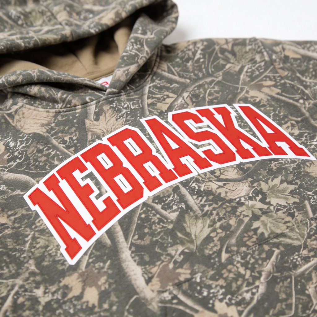 Nebraska Camo Hoodie
