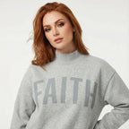 Faith Mock Neck Sweatshirt