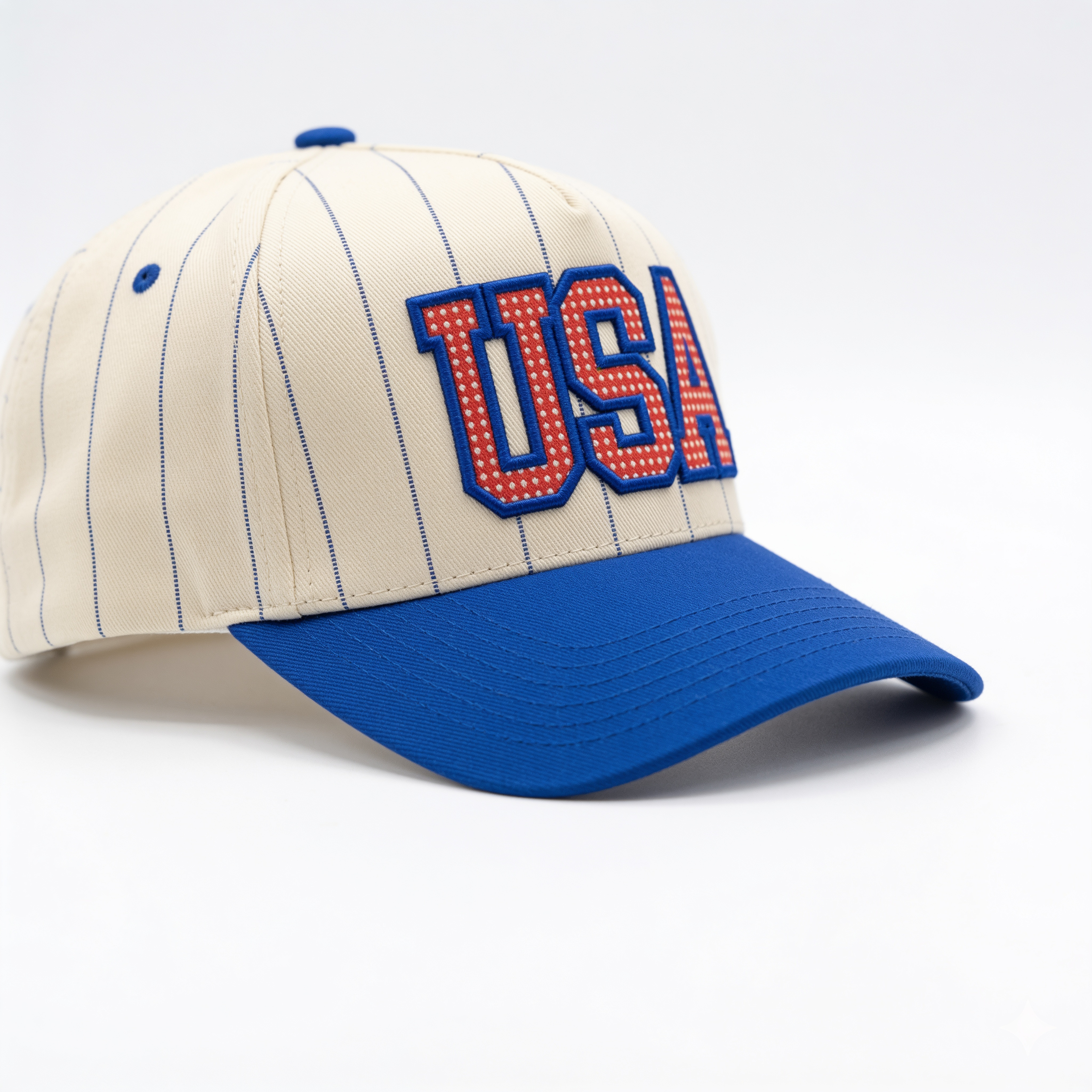 Blue USA Vintage Pinstripe Snapback