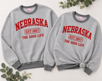 Nebraska "The Good Life" Crewneck Sweatshirt
