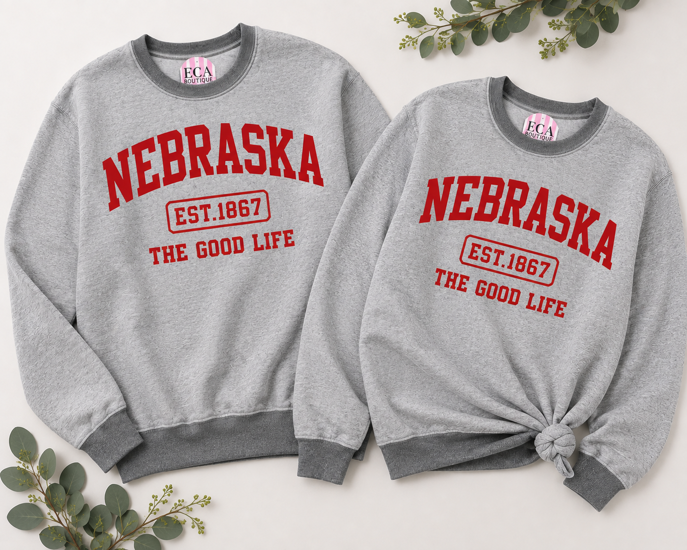 Nebraska "The Good Life" Crewneck Sweatshirt