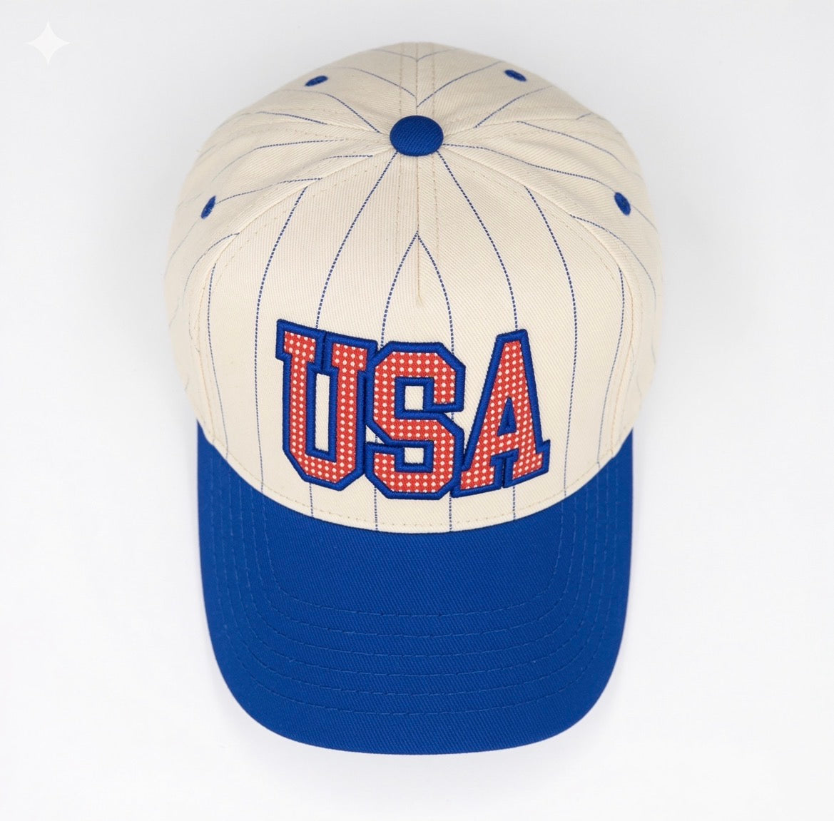 Blue USA Vintage Pinstripe Snapback