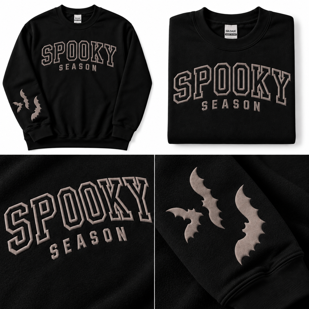 Spooky Season Puff Print Crewneck