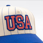 Blue USA Vintage Pinstripe Snapback