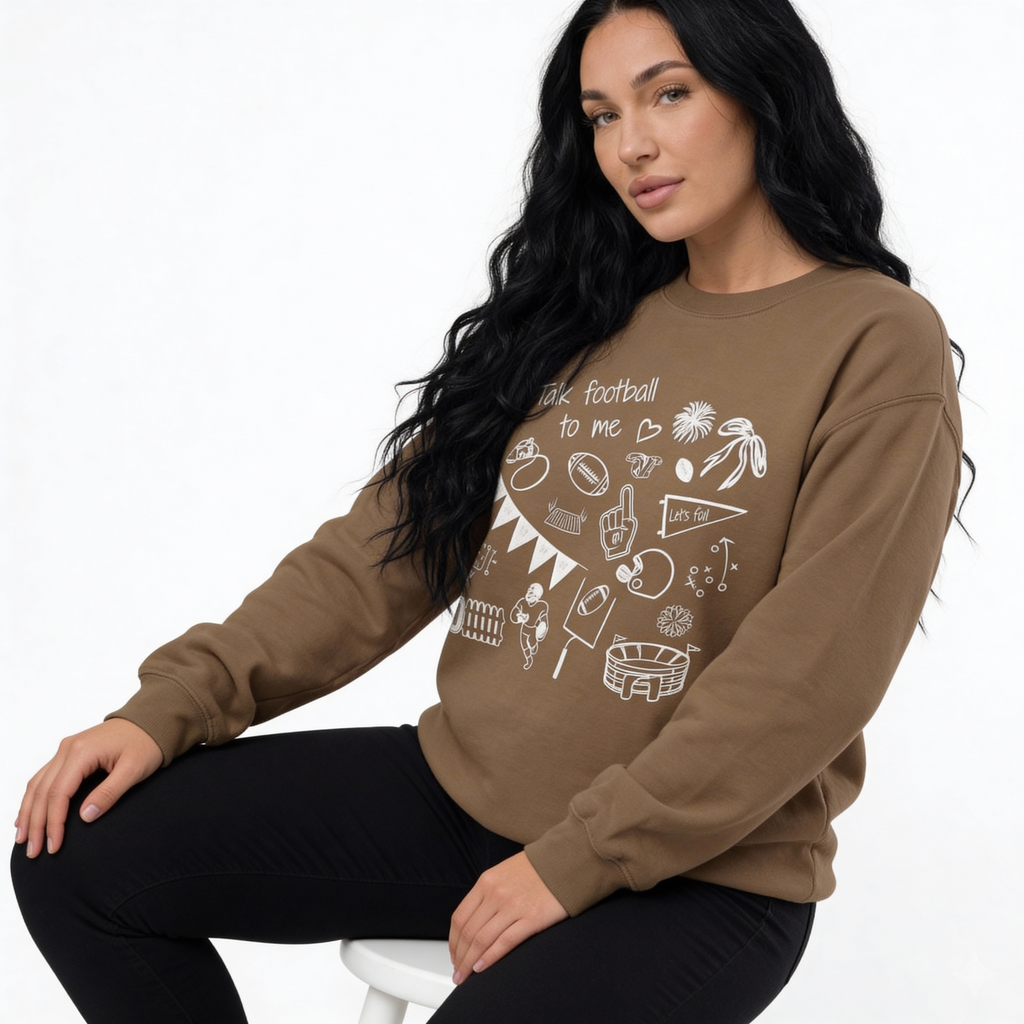Talk Football To Me Crewneck