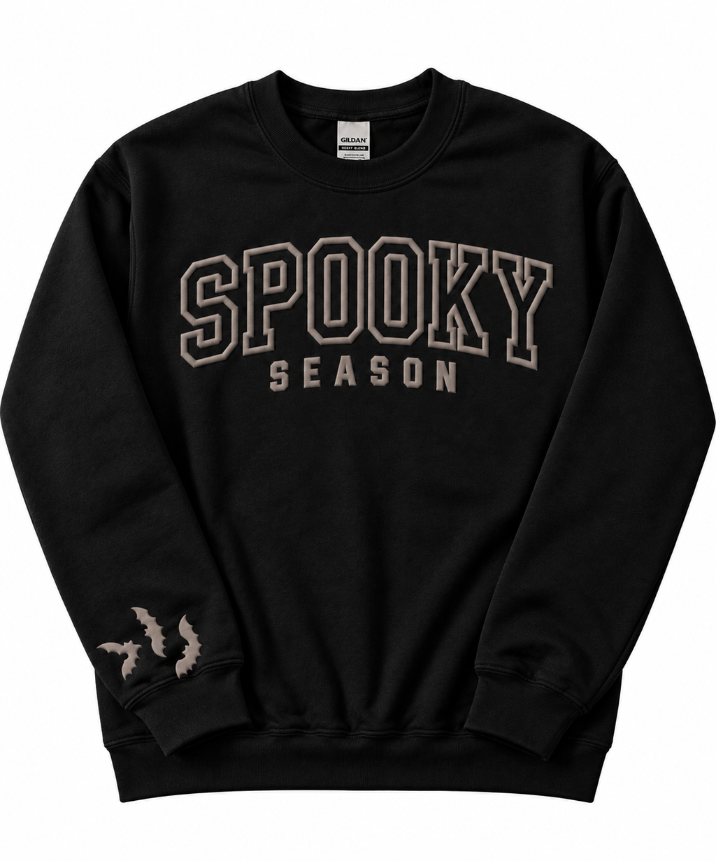 Spooky Season Puff Print Crewneck