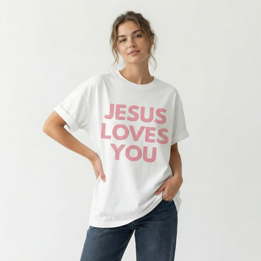 Jesus Loves You Oversized Tee
